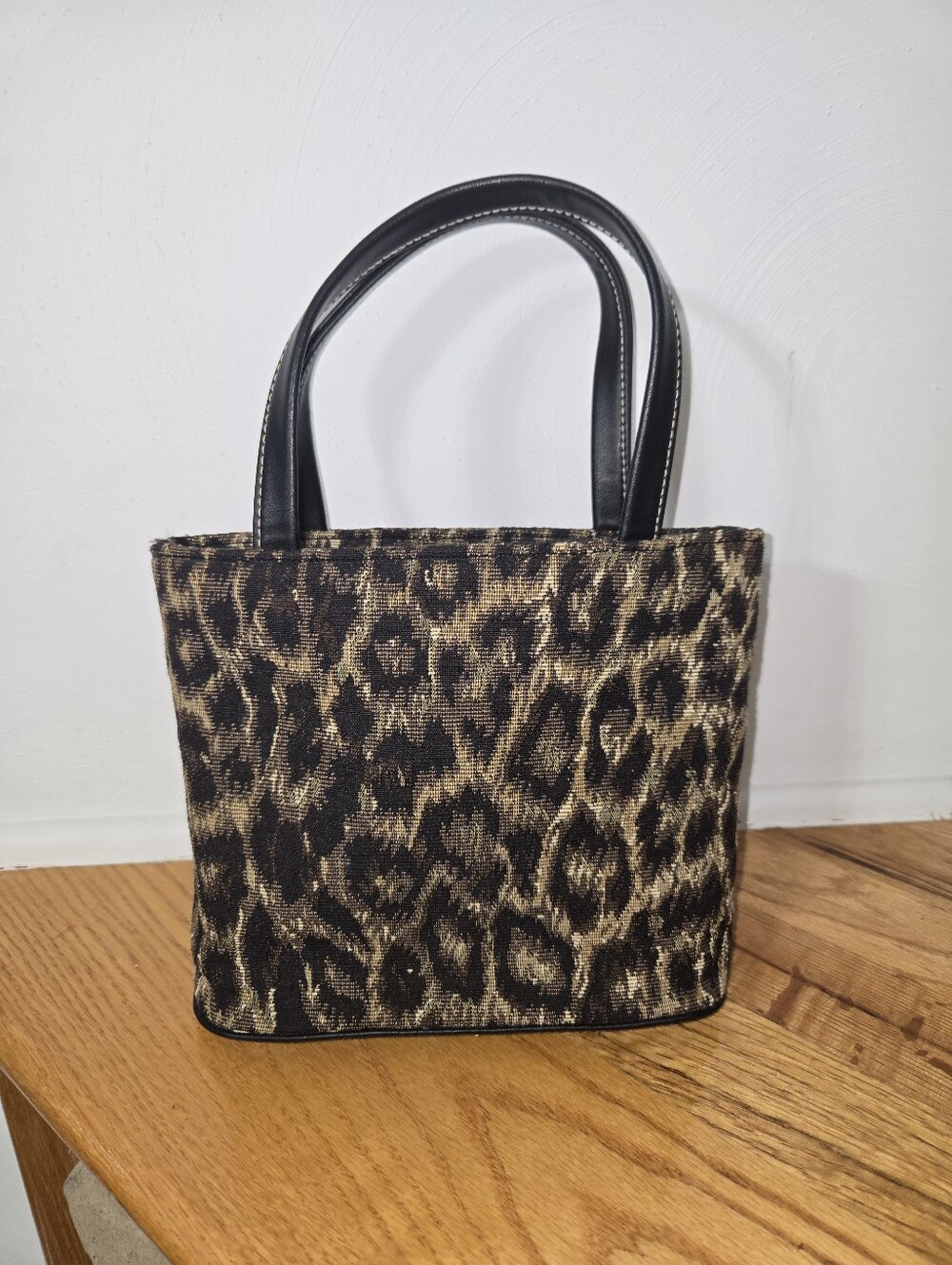 Y2K Leopard Print Small Tote Style Handbag